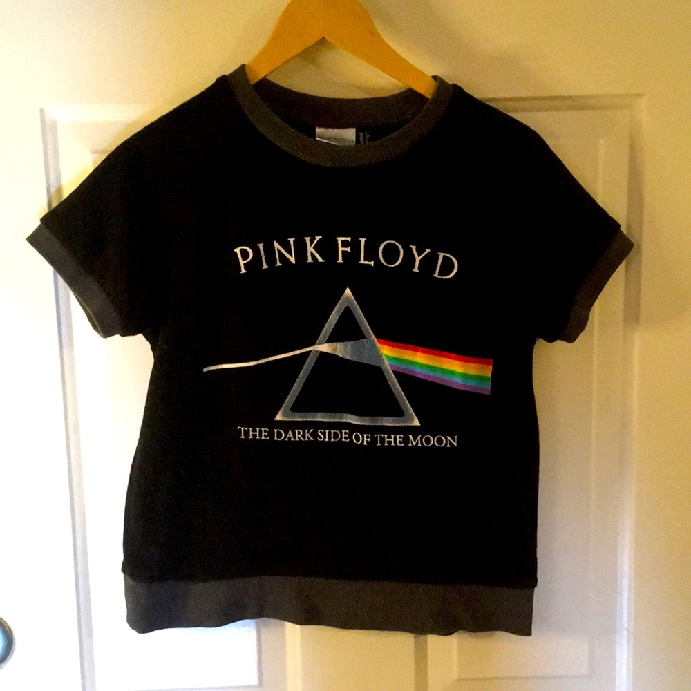 Pink Floyd Terry-Cloth Dark Side of the Moon T-Shirt Small